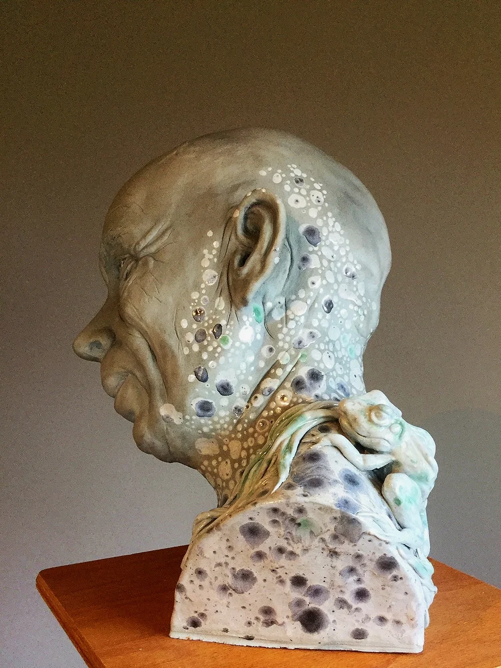 Vodník or Näcken with Frog, Ceramic