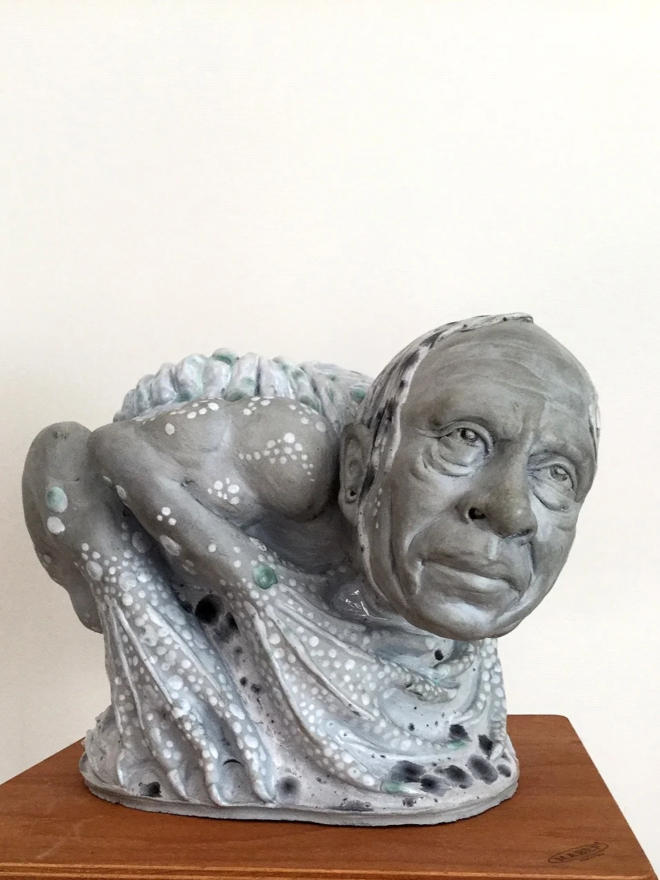 Crouching Vodník or Näcken, Ceramic