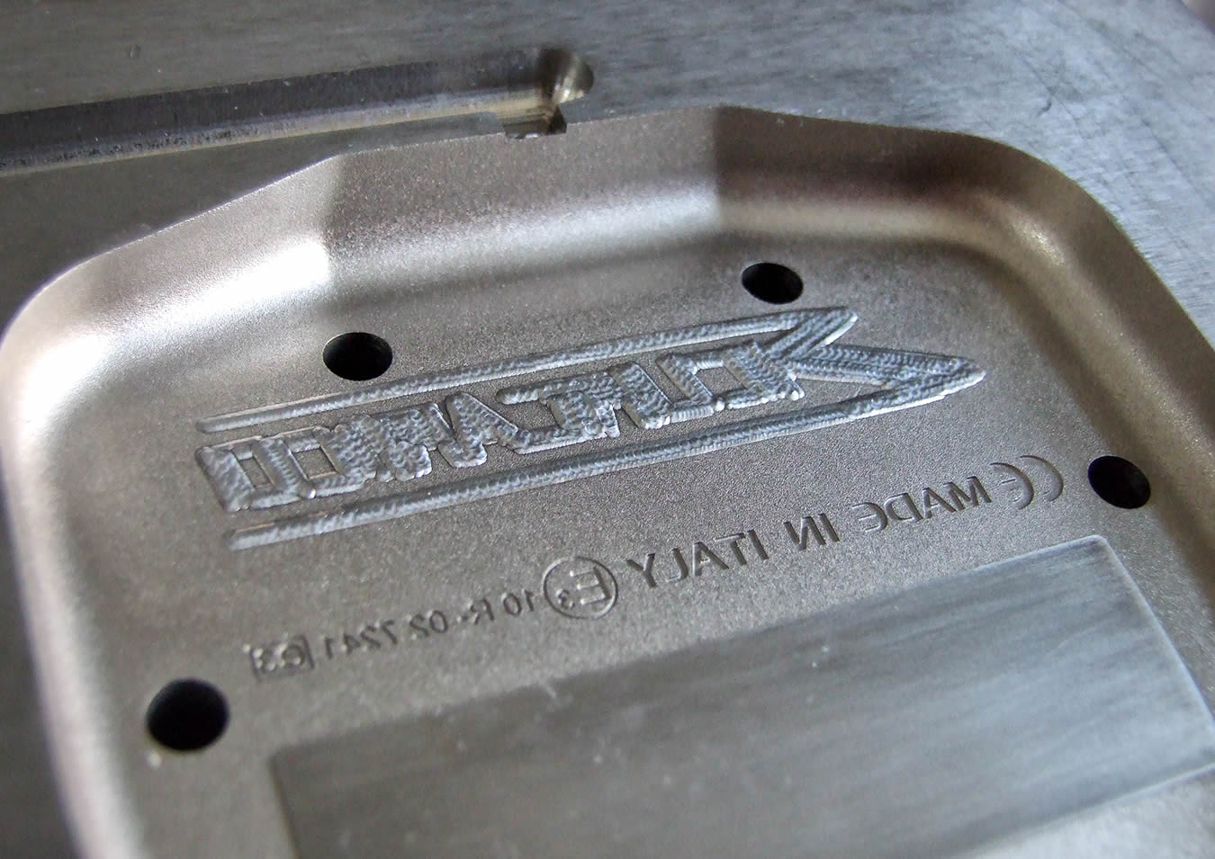 Mold with laser welded logo
