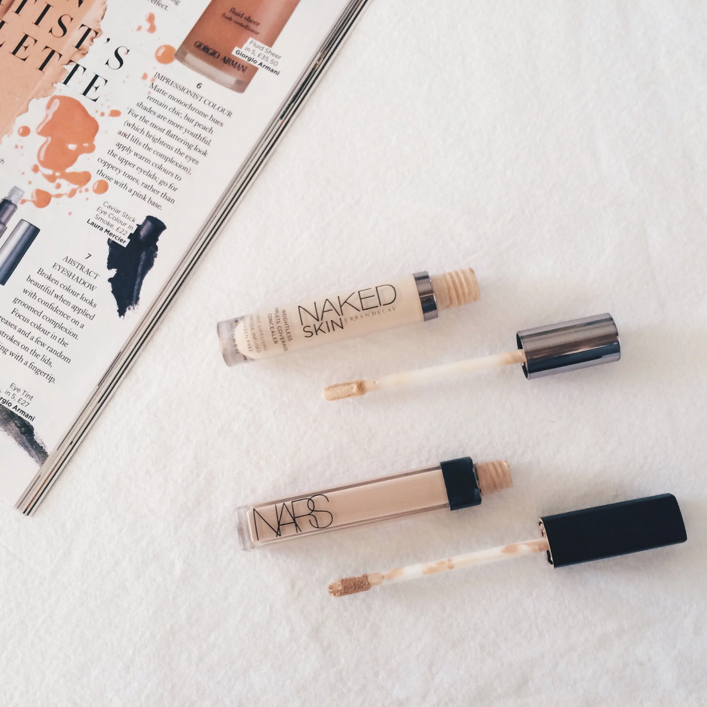 NARS Radiant Creamy Concealer VS Urban Decay Naked Concealer 