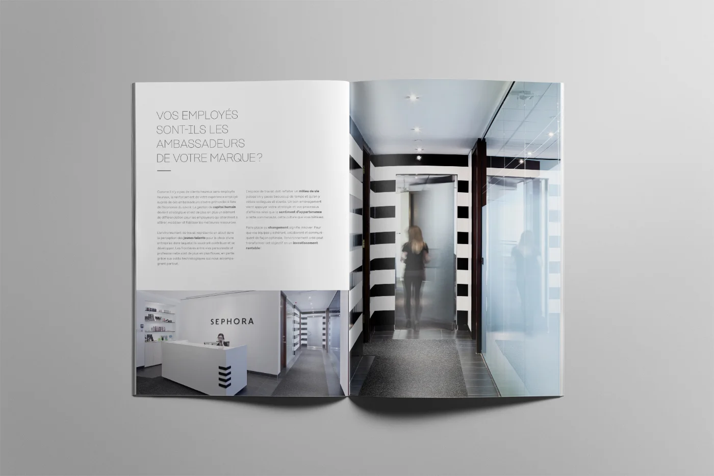Brochure corporative pour le bureau de design d'intérieur