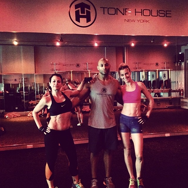 Natalie Raitano, Master Trainer, Barry's Bootcamp, and Alonzo Wilson, Founder of Tone House