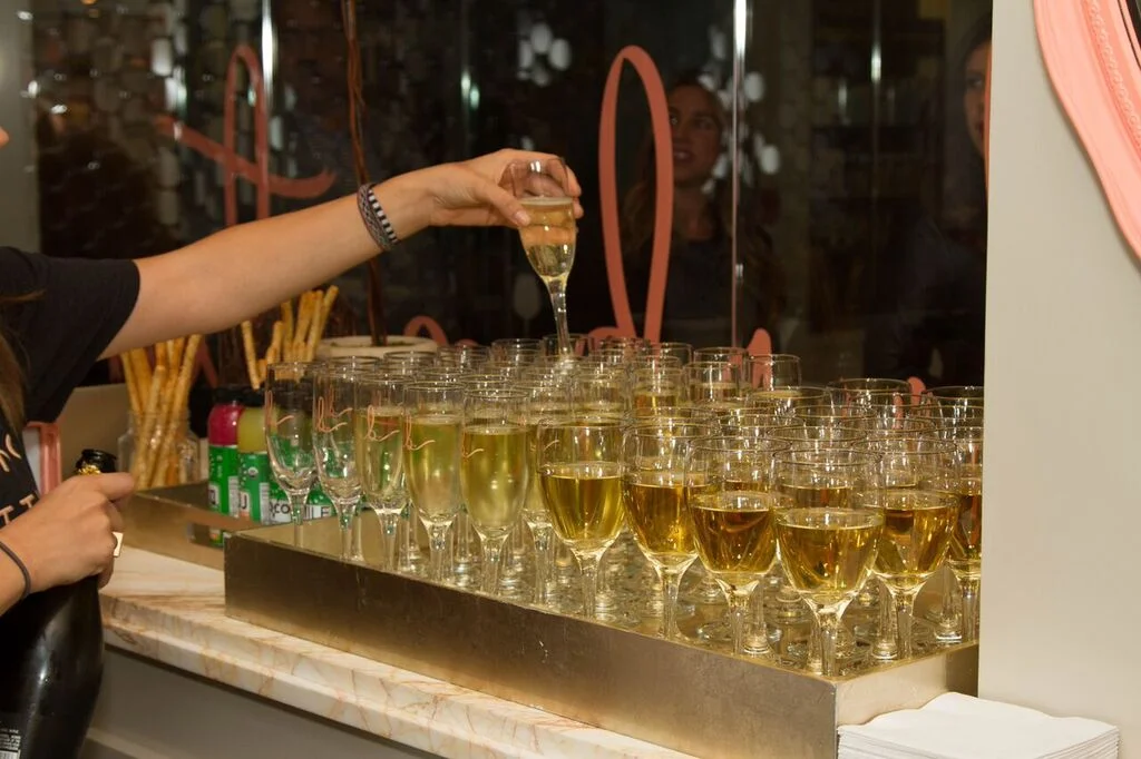 Champagne! Because every now and then, and especially on a celebration, you can indulge!