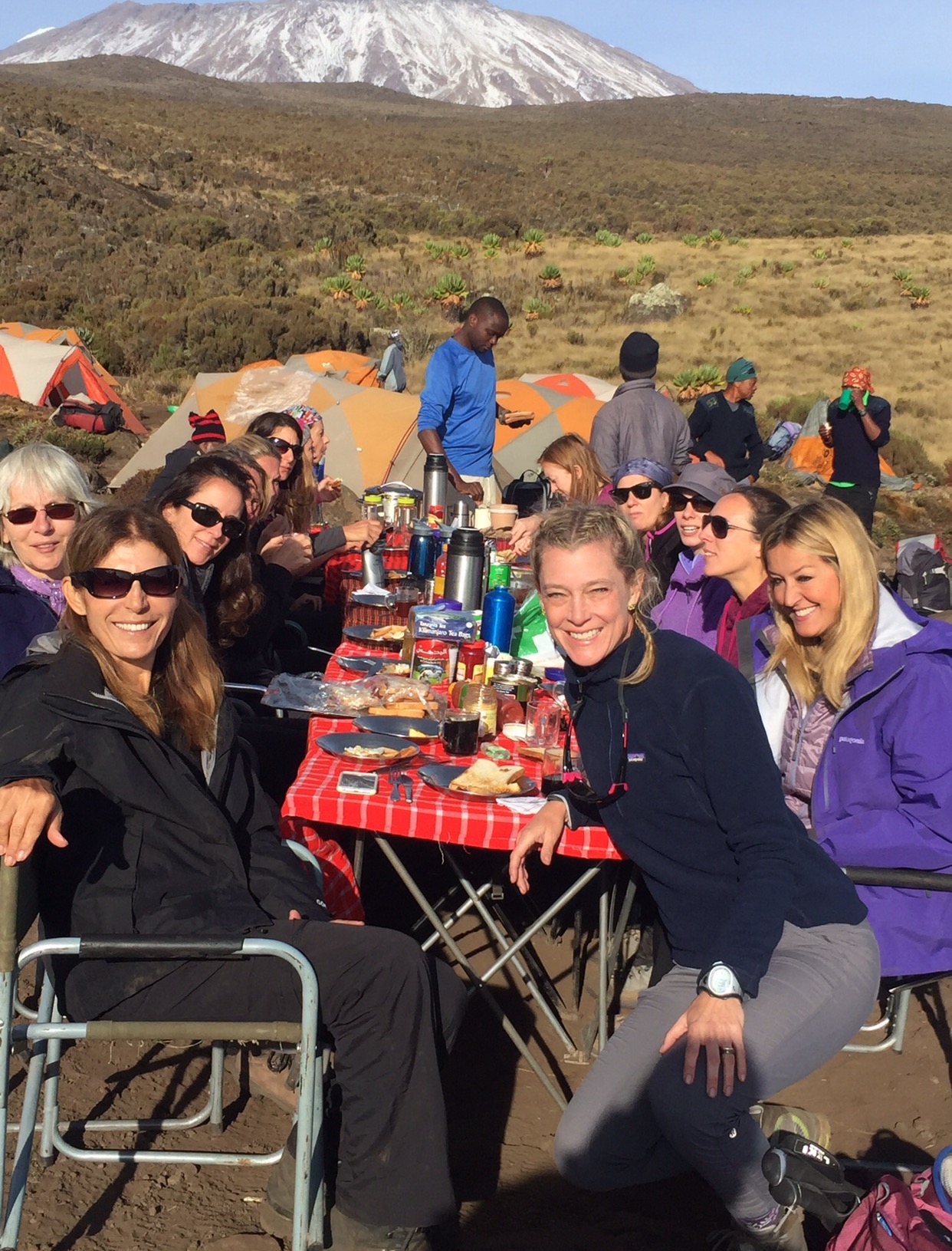 Breakfast at approx. 10,000 feet.