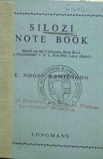 Silozi Note Book