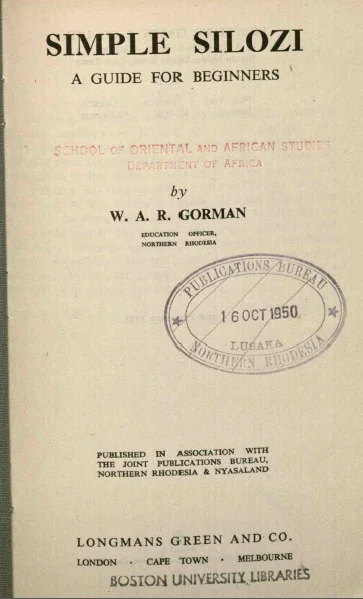 Simple Silozi: a Guide for Beginners 