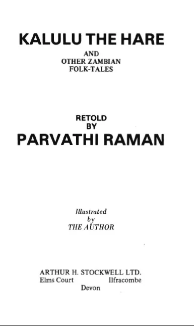Kalulu the Hare and other Zambian Folk-Tales