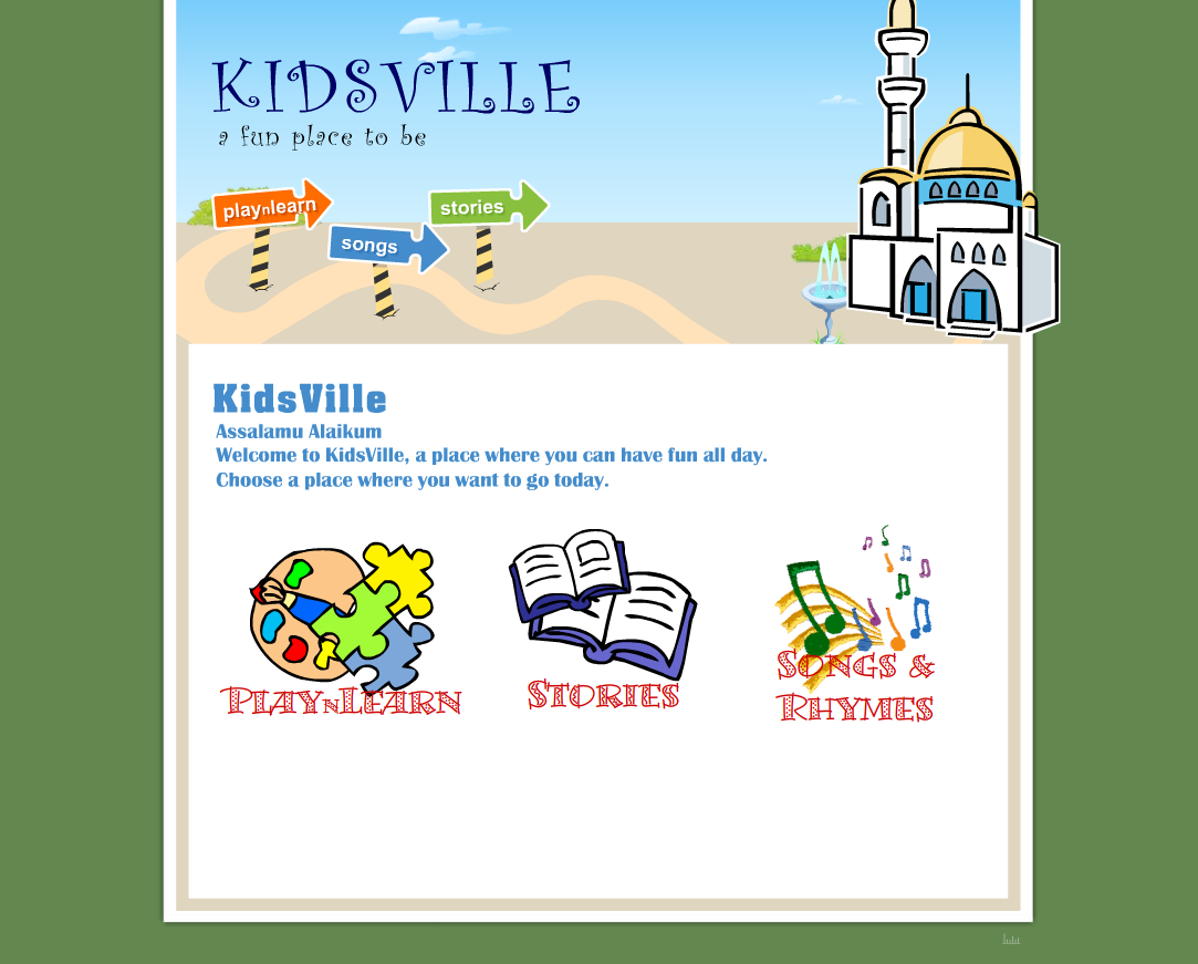 Kidsville: an Islamic Fun Site