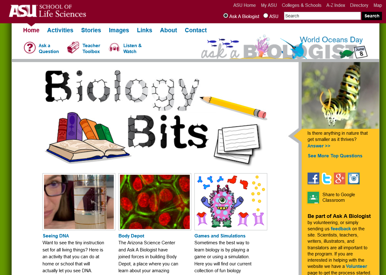 Ask a Biologist