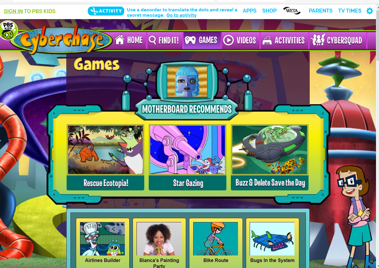 Cyberchase Games