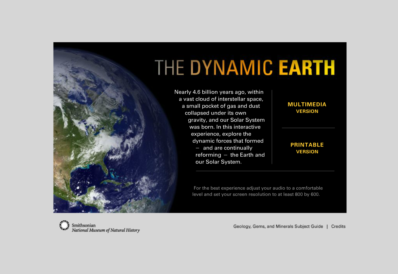 The Dynamic Earth
