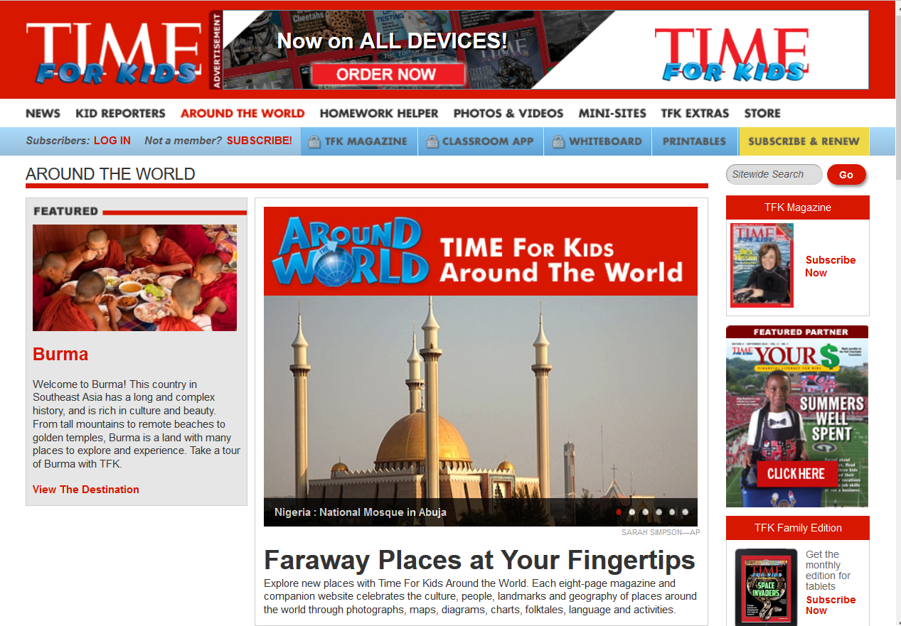 Time for Kids Around the World