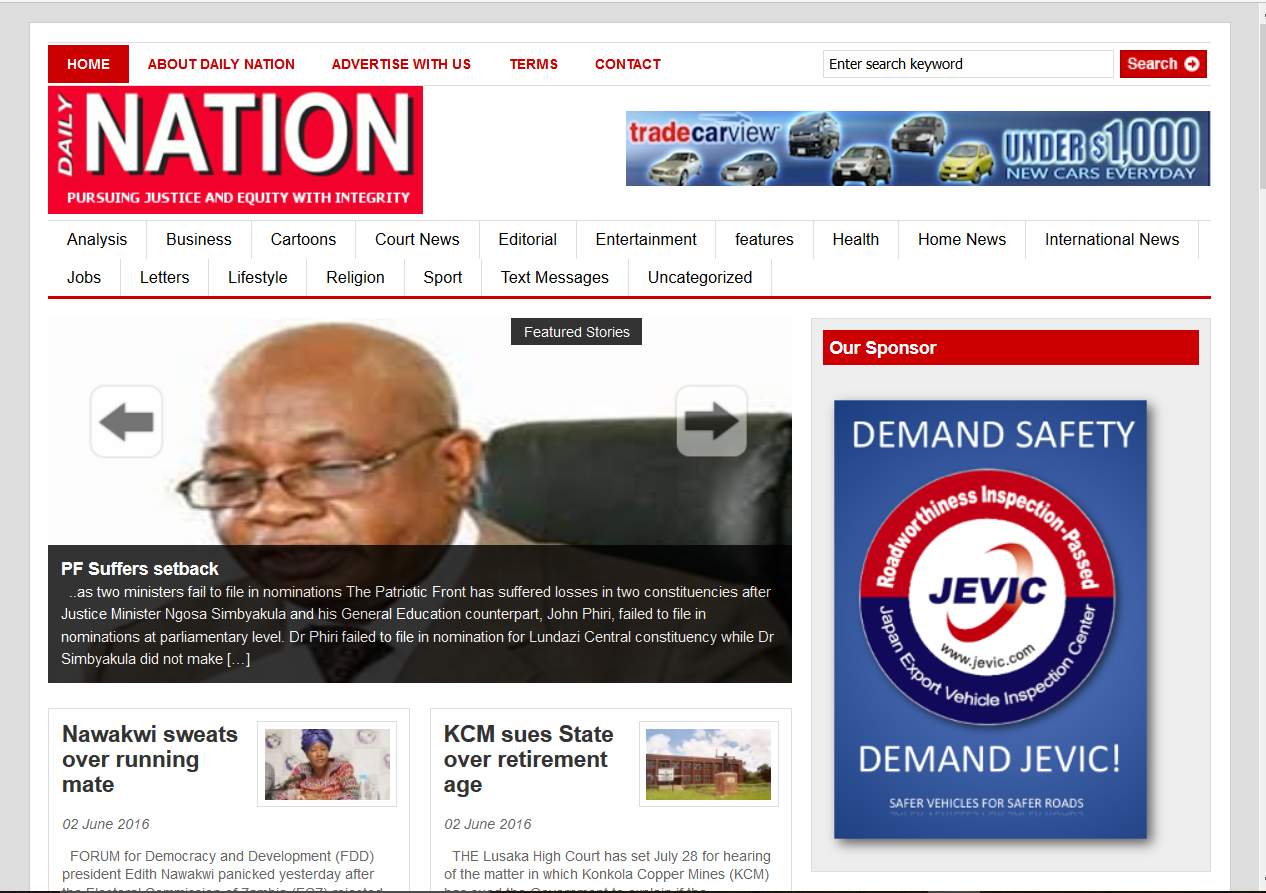 Zambia Daily Nation