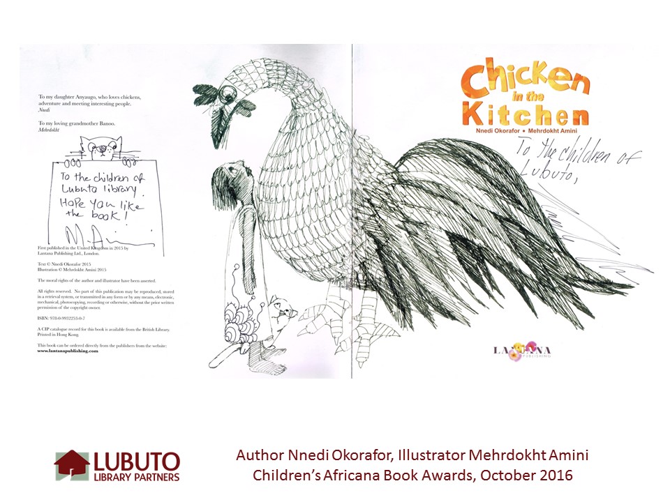Chicken in the Kitchen by Nnedi Okorafor and Illustrated by Mehrdokht Amini