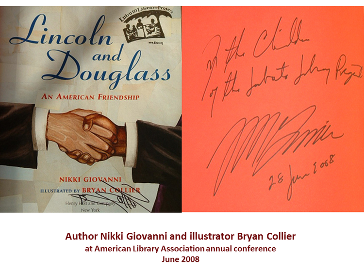 Lincoln and Douglass by Nikki Giovanni and illustrated by Bryan Collier