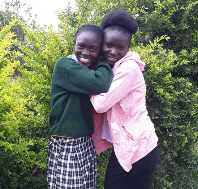Tionenji pushed her younger sister Linda to join her at the DREAMS program in the Lubuto Library, where they both applied for school scholarships. Tionenji ended up receiving a partial scholarship from another source, while Linda received a full scholarship from DREAMS.
