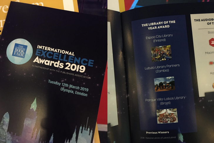 Lubuto shortlisted for 2019 International Excellence Award at the London Book Fair