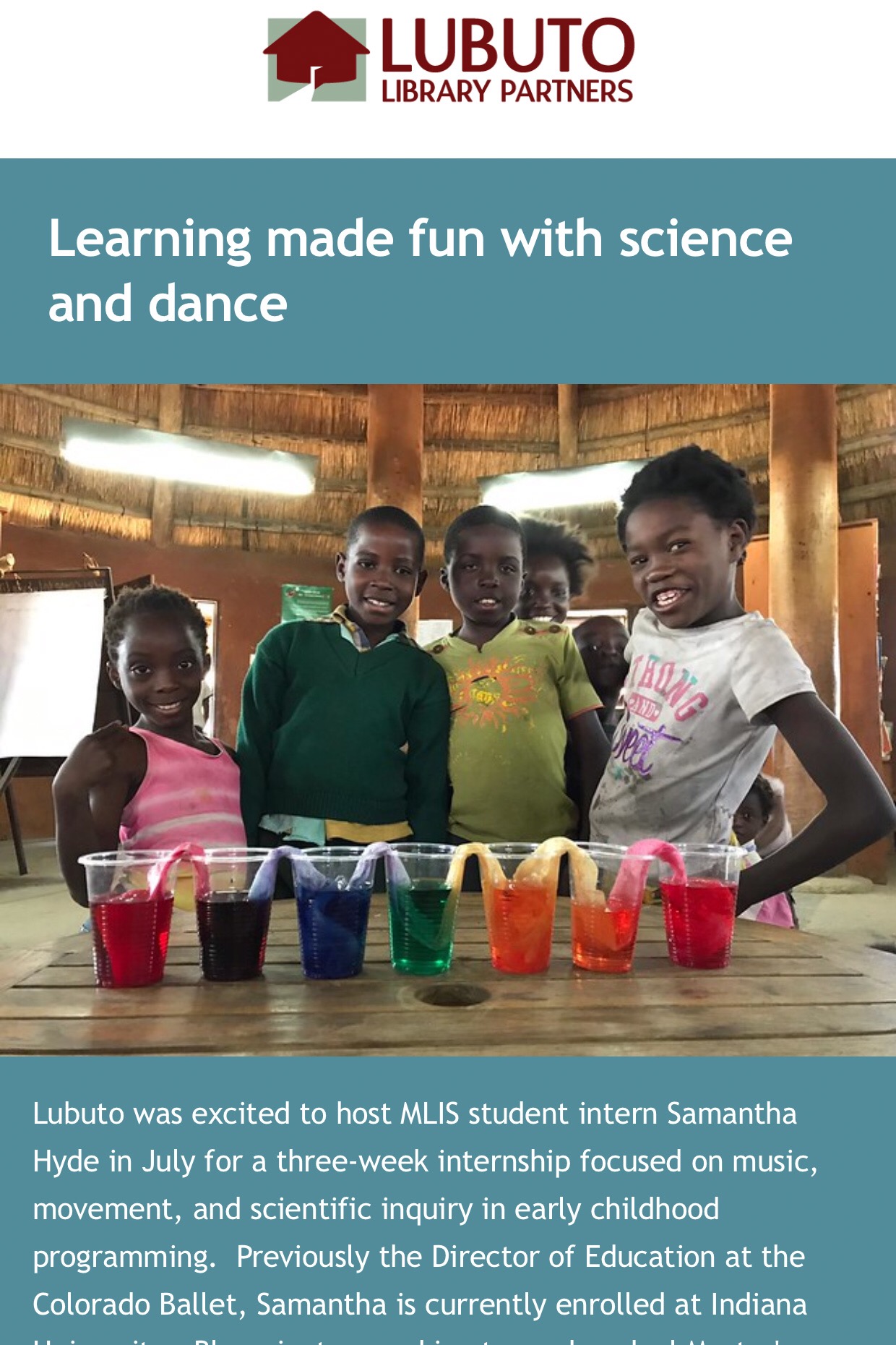 Learning made fun with science and dance