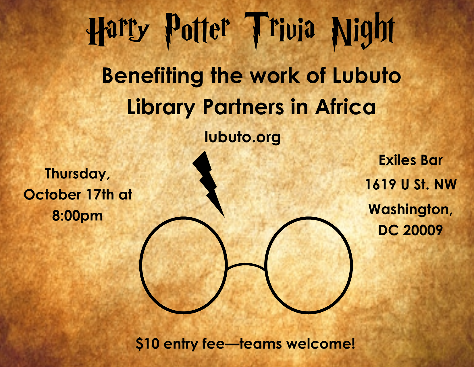Harry Potter Trivia Night