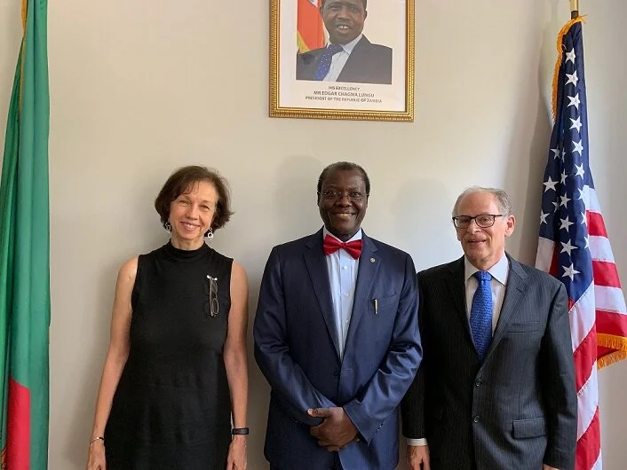 "President of Lubuto Pays Courtesy Call on Ambassador Dr. Simbyakula"