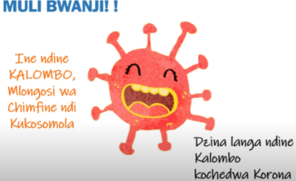  “My Name is Coronavirus”  in Chinyanja   Video    PDF  