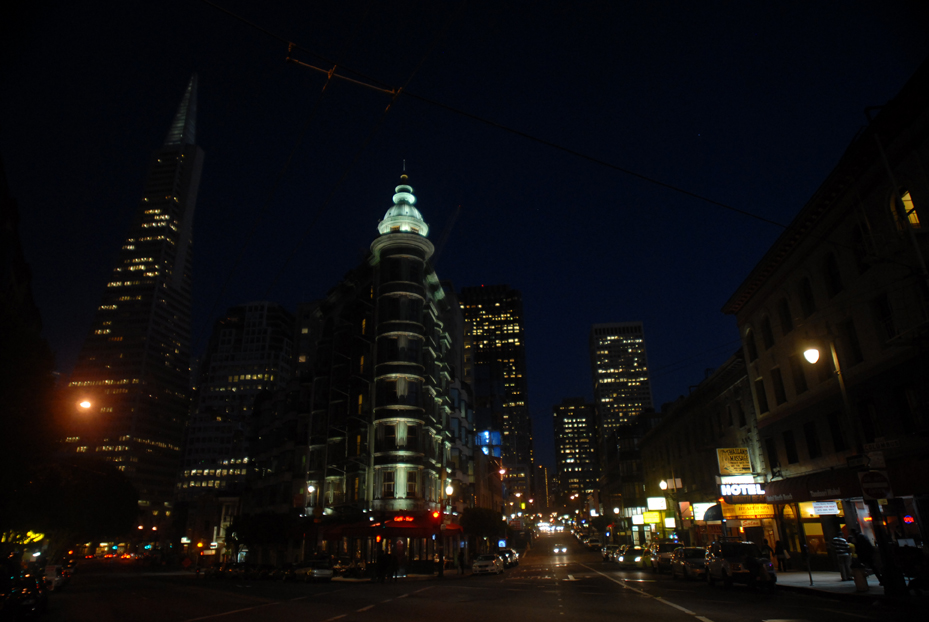 Sentinel Building at Night. San Francisco California 2012 © Kalman N. Muller