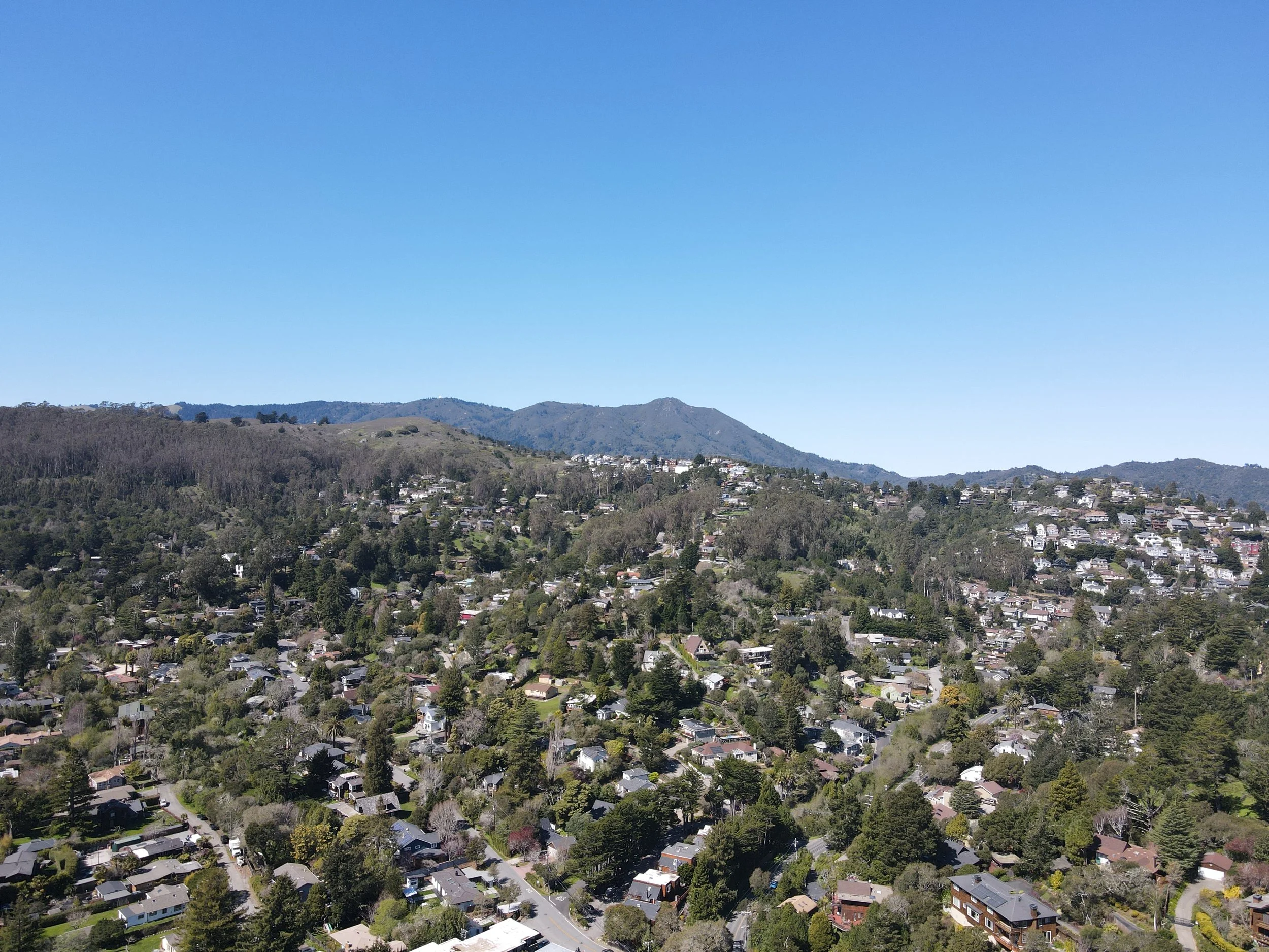 Mill Valley CA, Mt Tam in the back