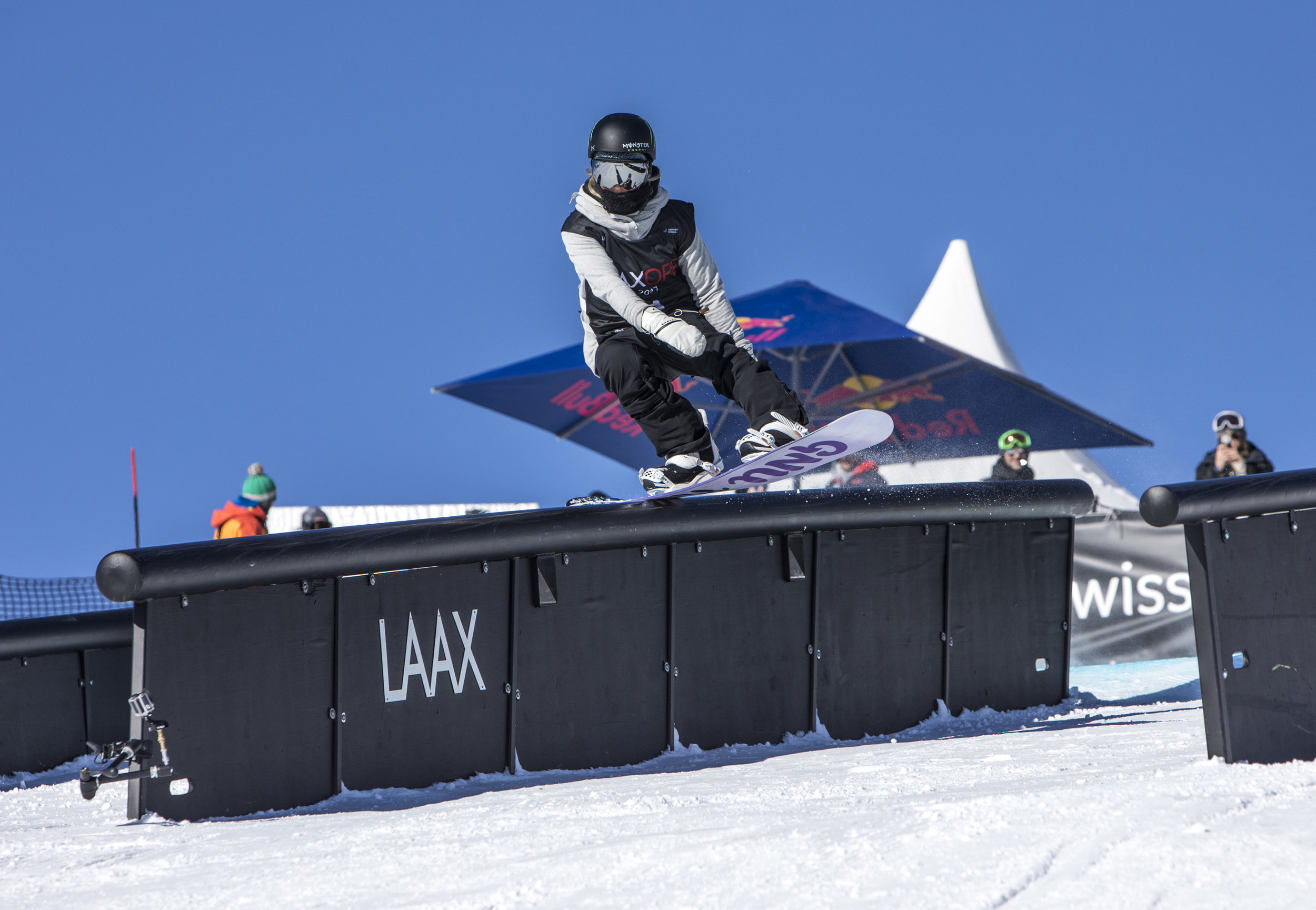 Jamie in action at the LAAX open