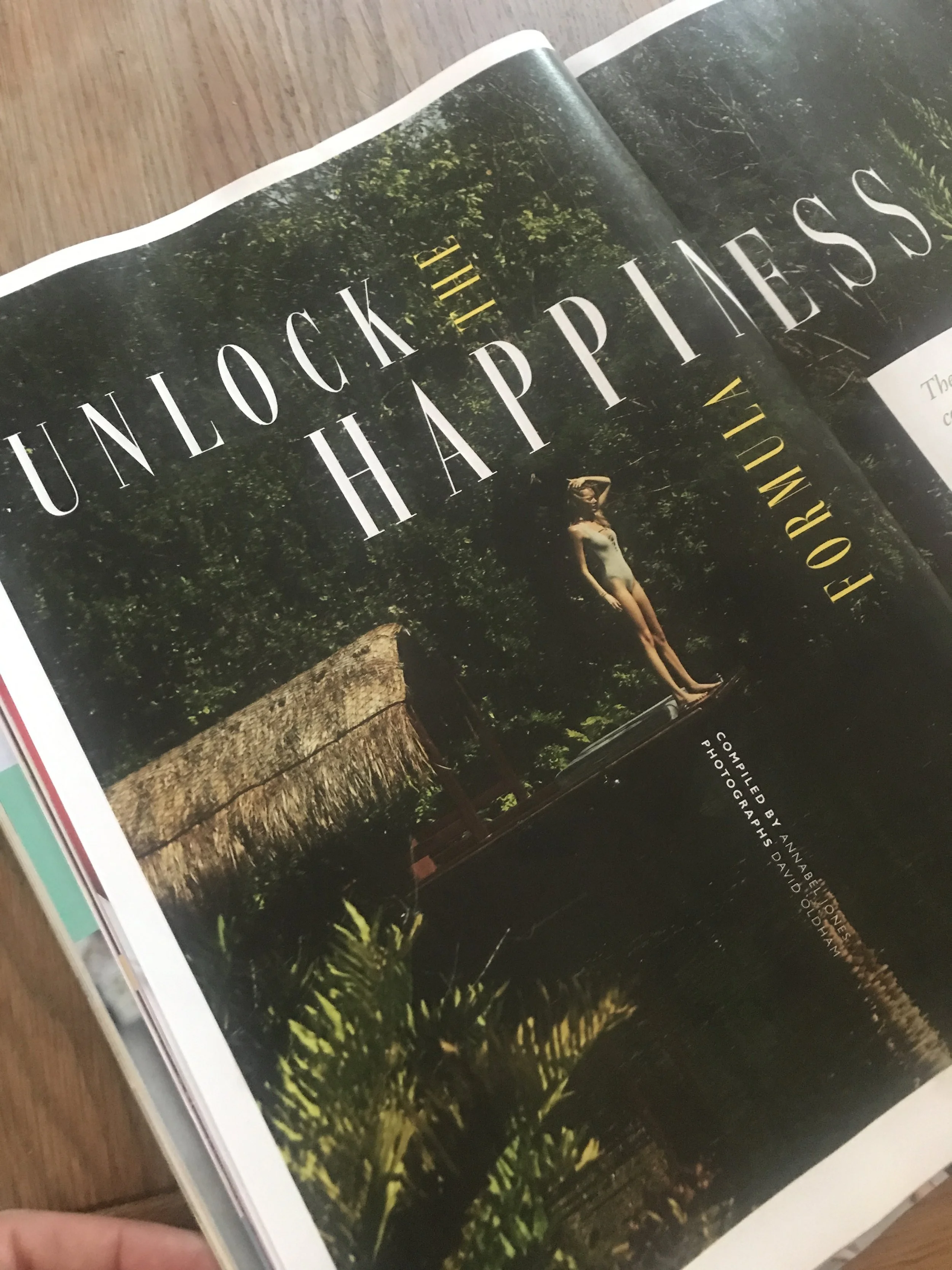 UNLOCKING HAPPINESS FEATURE IN GRAZIA MAGAZINE