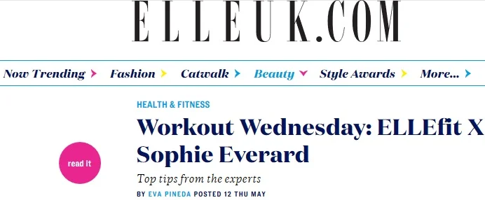Workout Wednesday: ELLEFit x Sophie Everard Interview