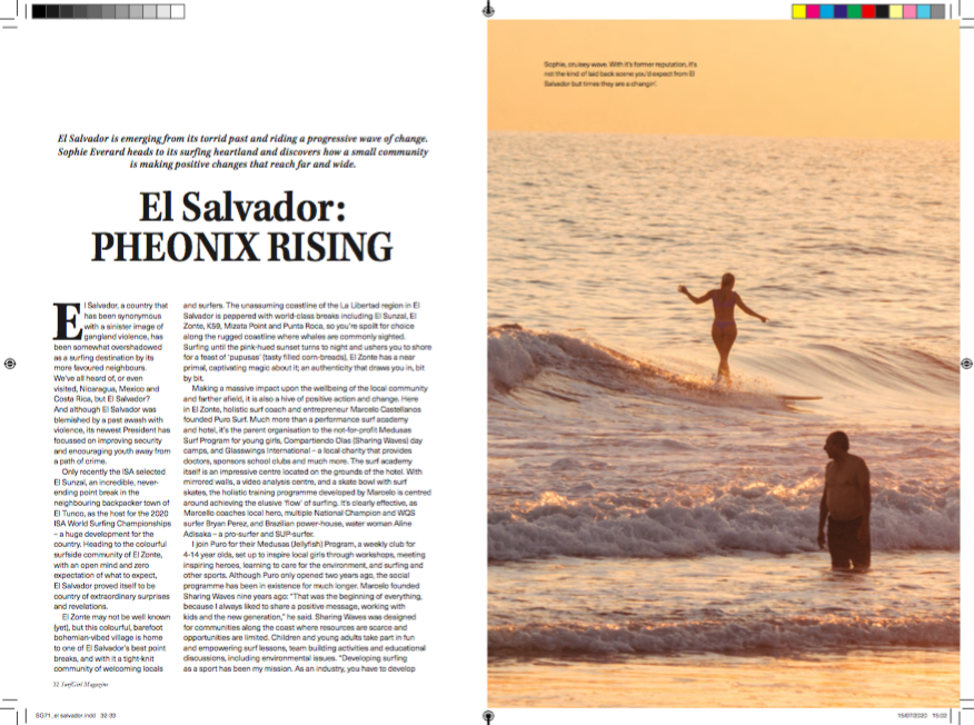 EDITORIAL: EL SALVADOR - PHEONIX RISING FOR SURFGIRL MAGAZINE