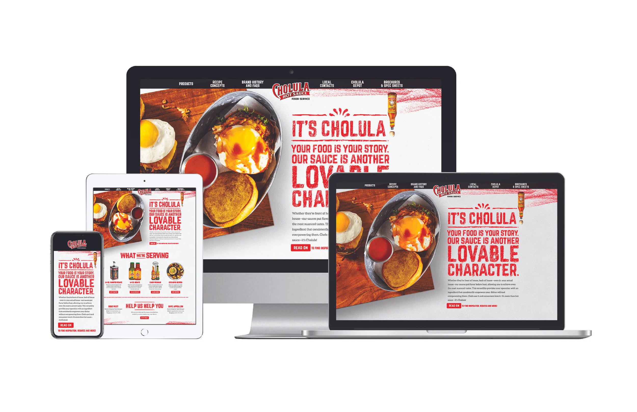 It's Cholula landing page