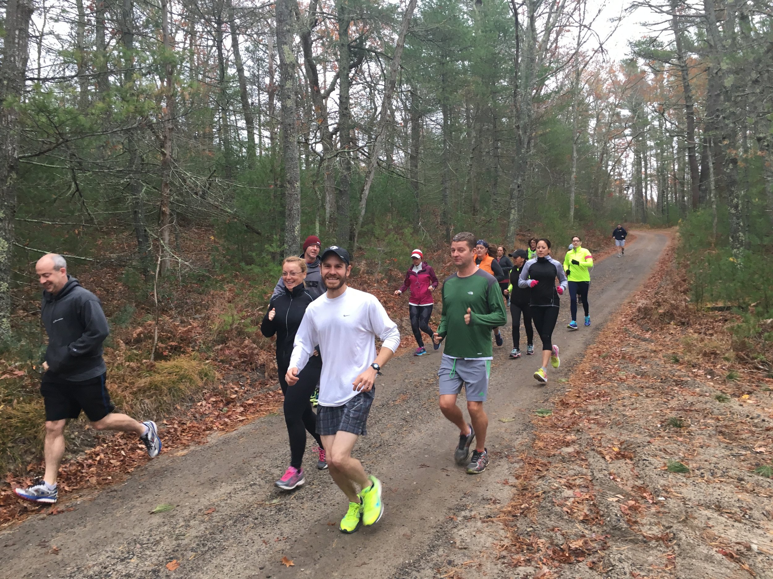 Erik Boyer, Wildlands Trust Property Manager, leads trail runs at Halfway Pond every month.