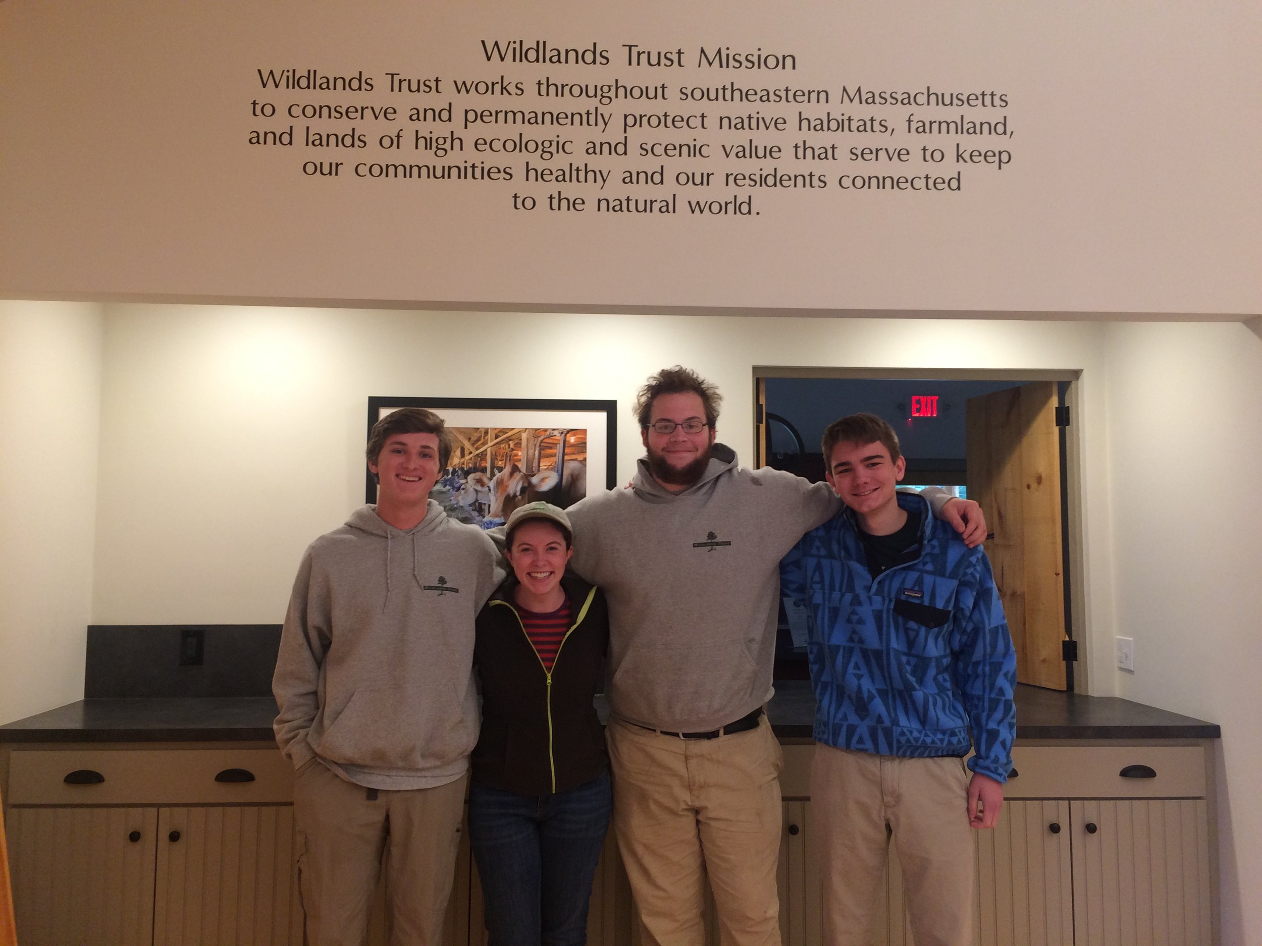From the Left: Hugh Grey, Maura Coughlin, Ryan Duty, and Hunter Wiese