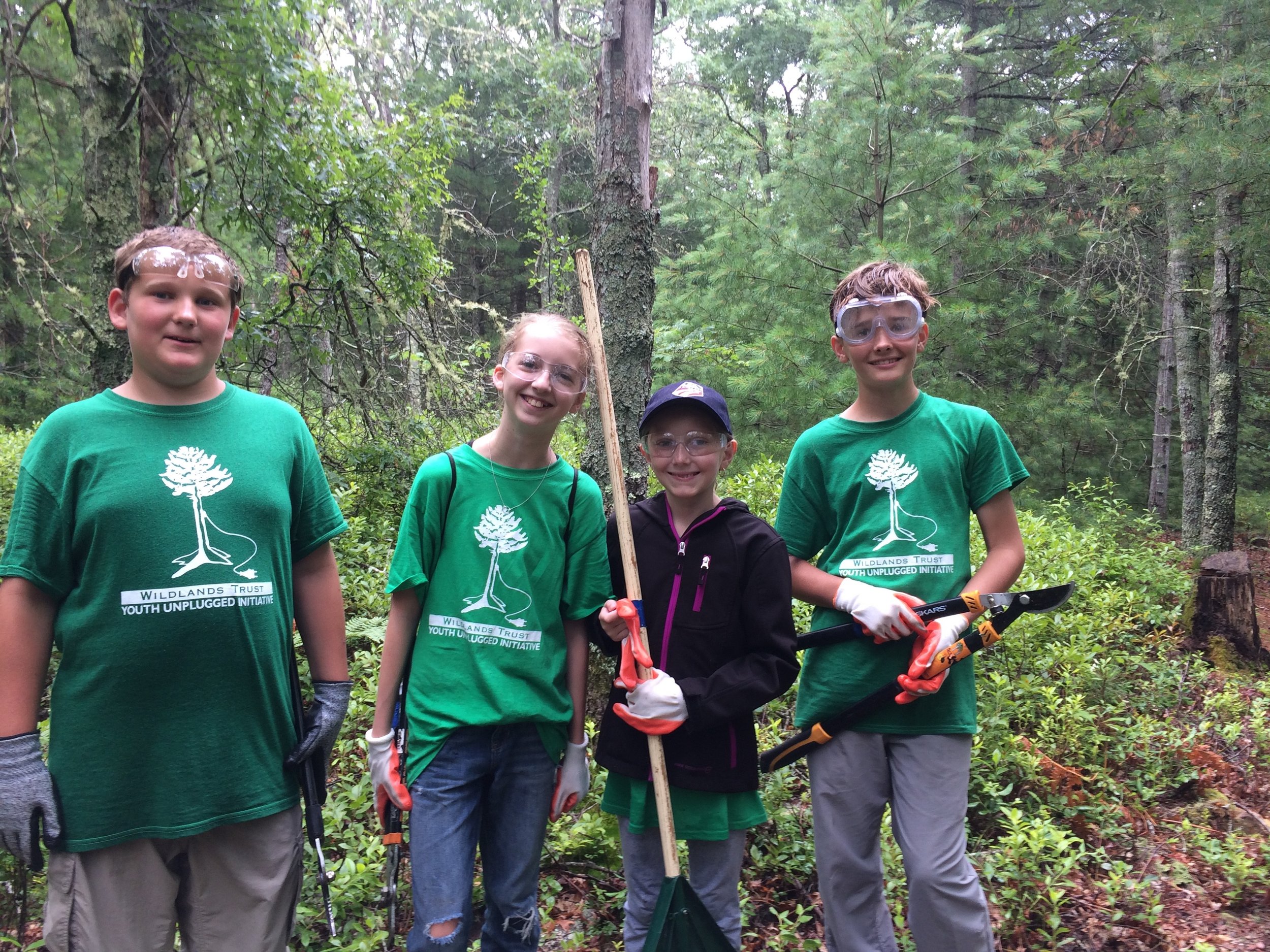 Day One: Trail cutting at Pickerel Pond Preserve and Emery Preserve, Plymouth