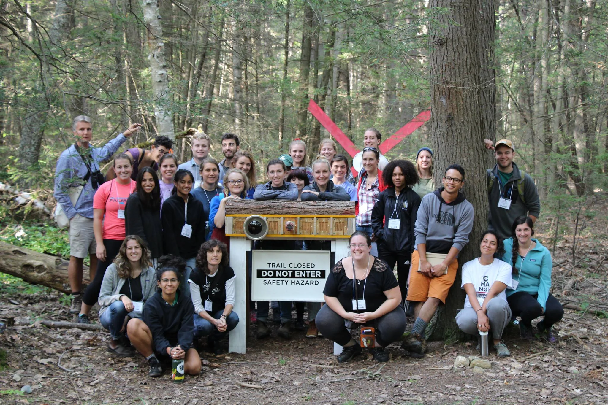 The 2017-18 TerraCorps members at their orientation in August, 2017 after a tour of the Harvard Forest led by Brian Hall