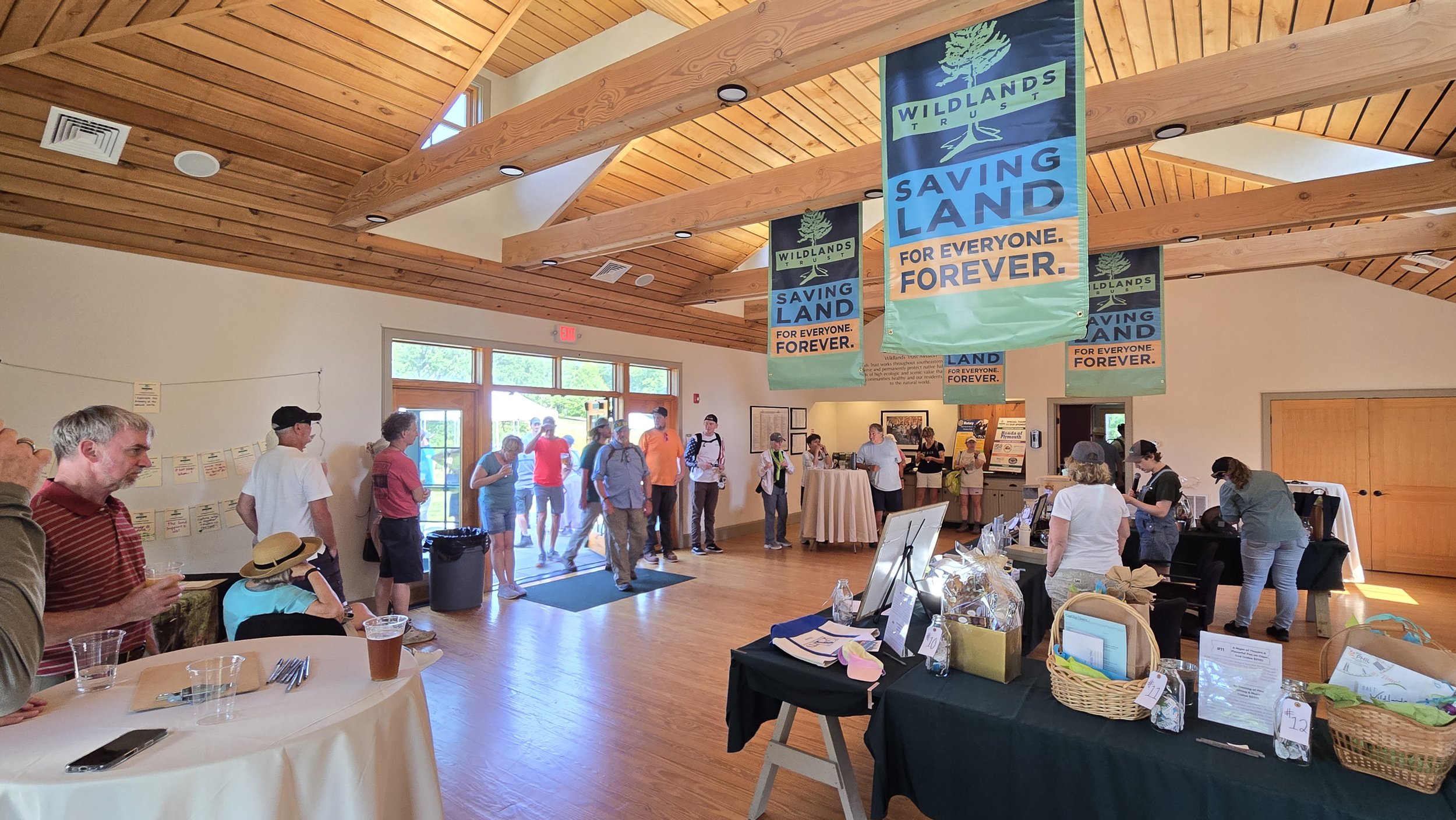 Raffle drawing in the barn