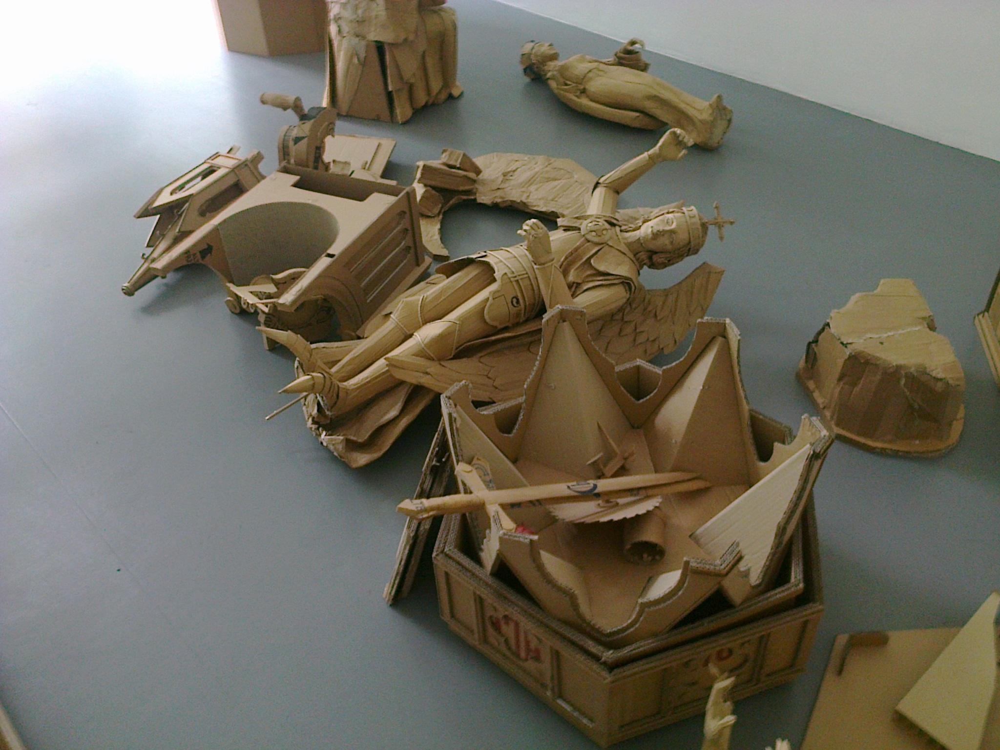 Christopher Gilmour. Suspension of Disbelief (installing the works)