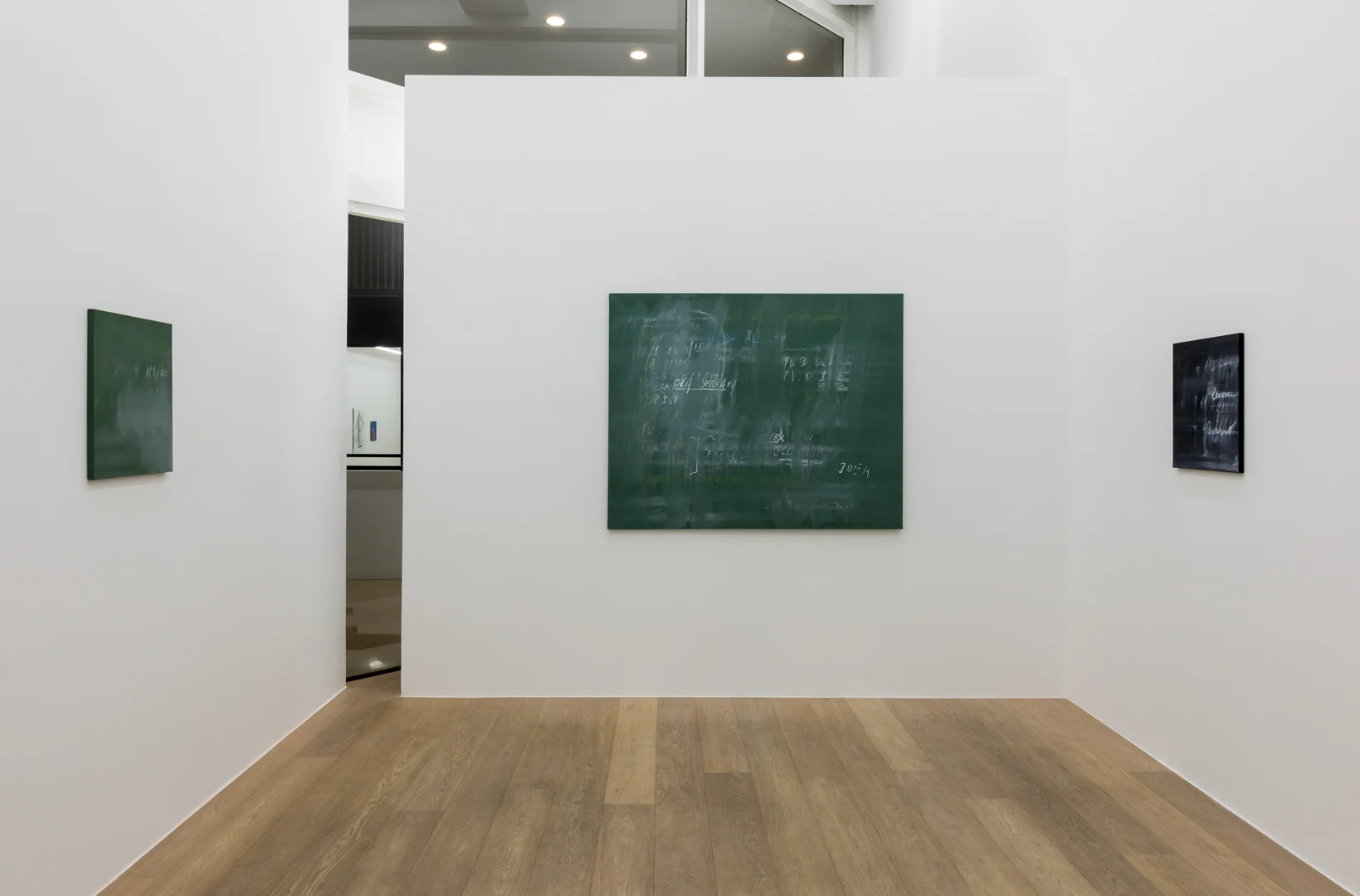 Alain Bornain. Blackboards Exhibition view. Room 2