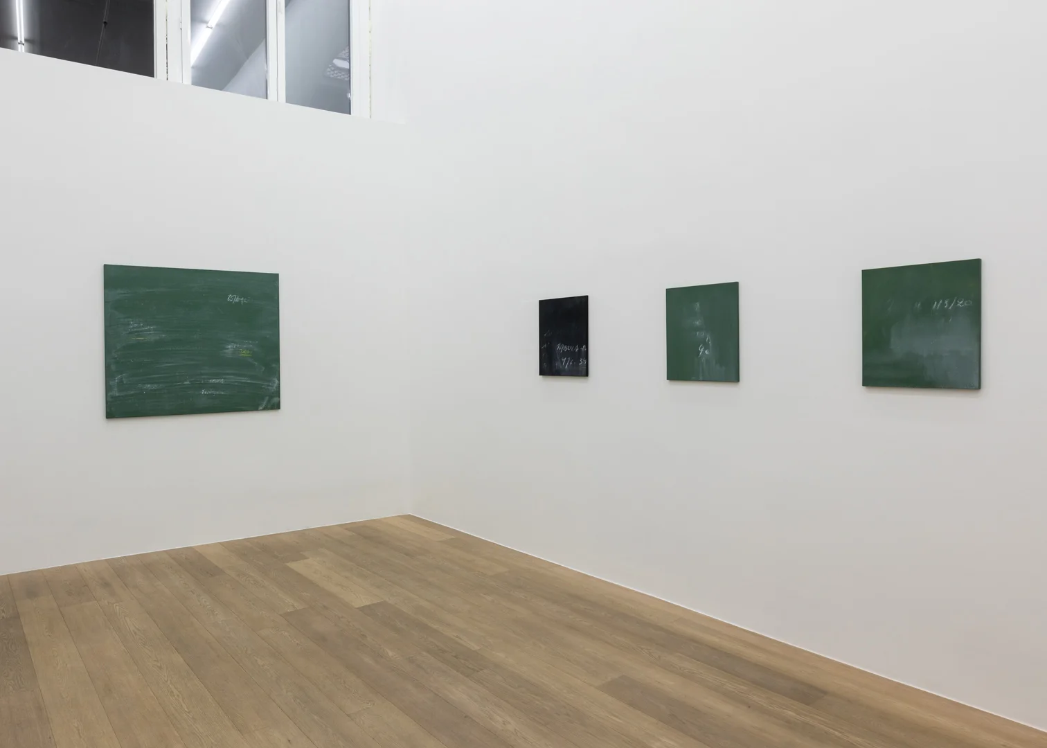 Alain Bornain. Blackboards Exhibition view. Room 2