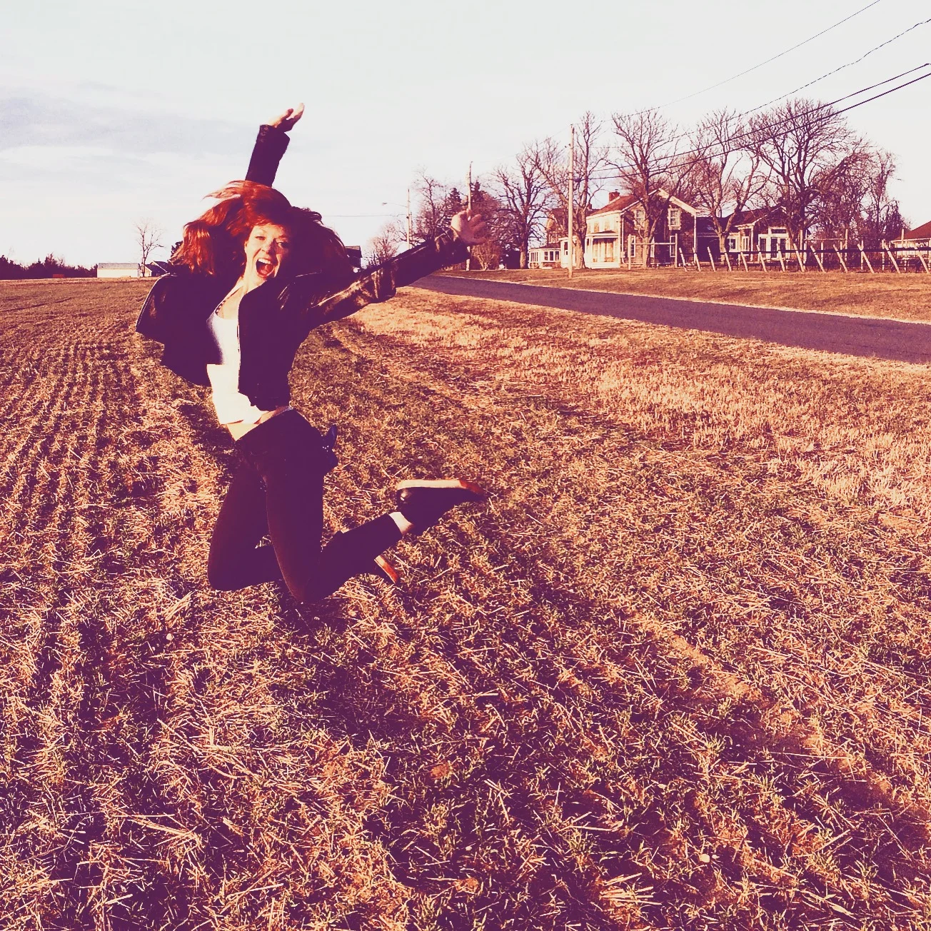  Fun photo shoot in the fields in front of Lieb Cellars. 