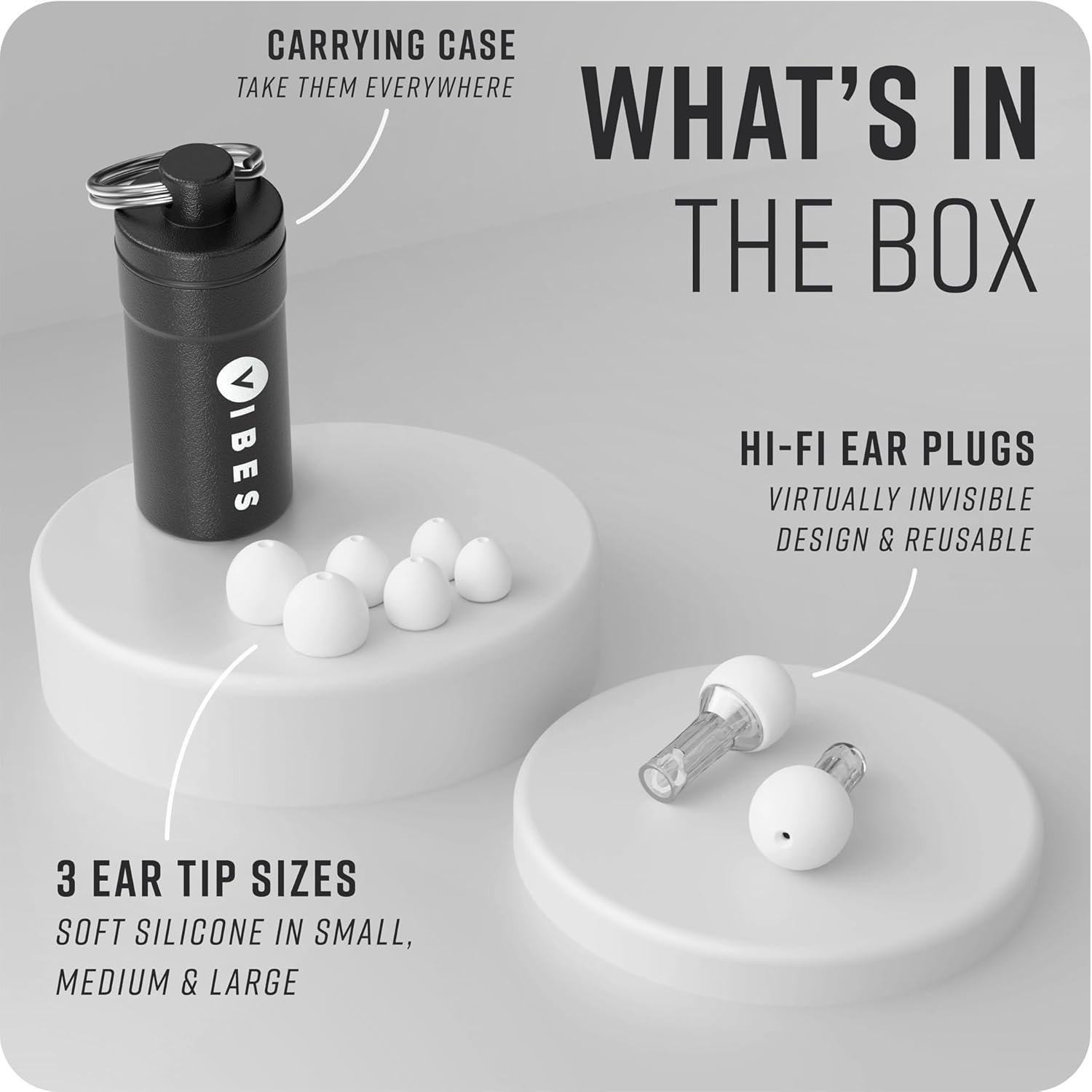Vibes Earplugs What's In The Box
