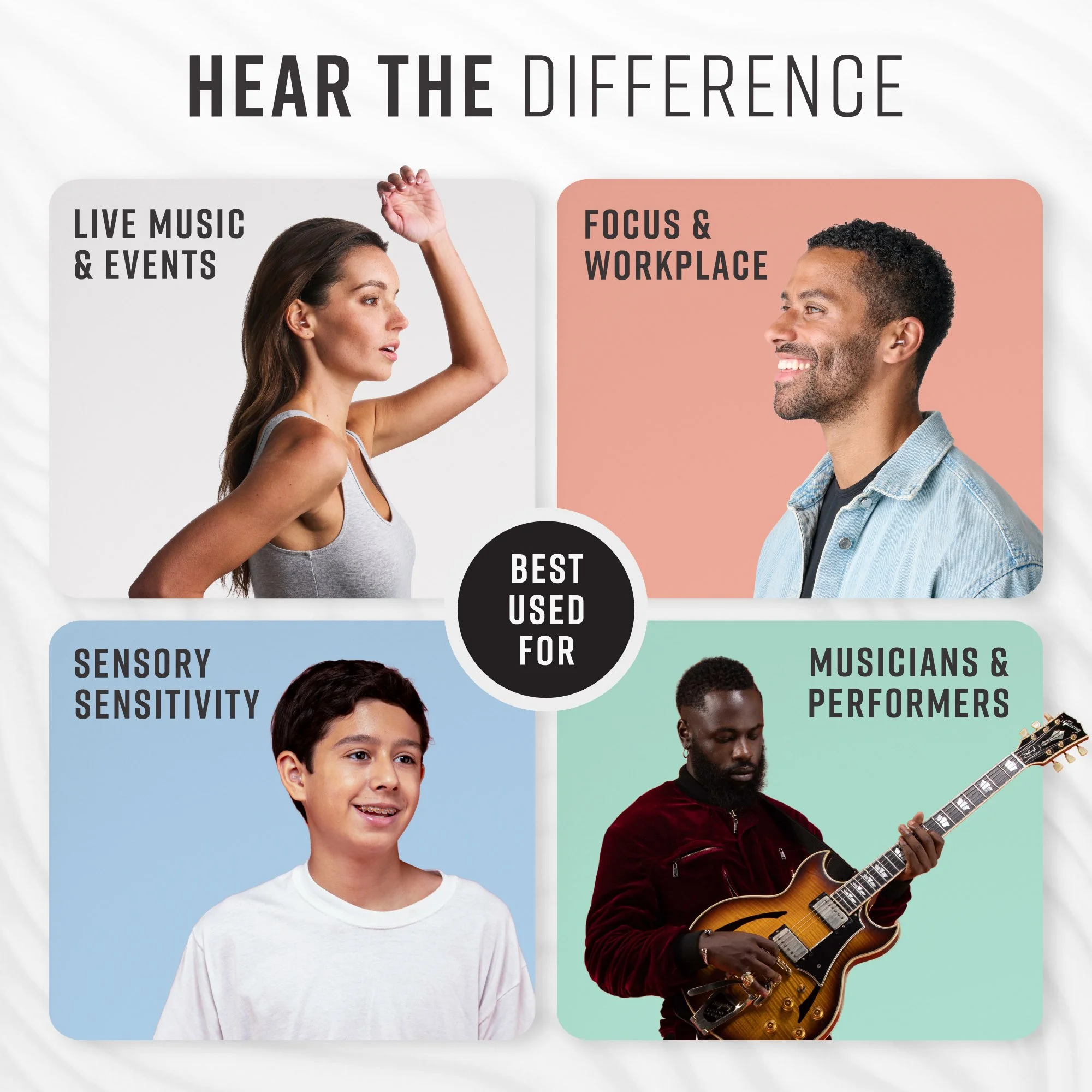Vibes Earbuds Hear The Difference Graphic