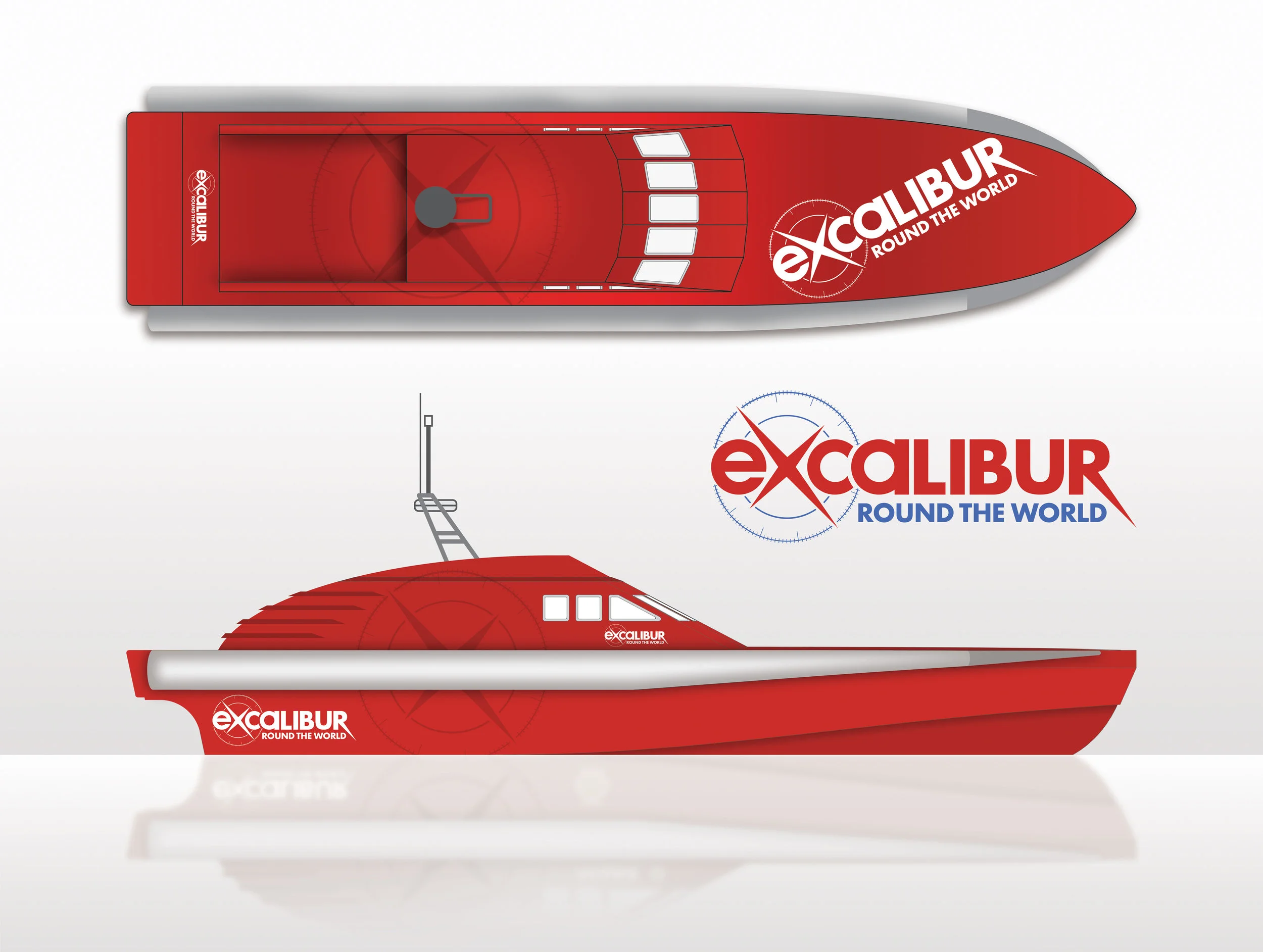 Artist's impression of what the 80ft eco-boat will look like when completed