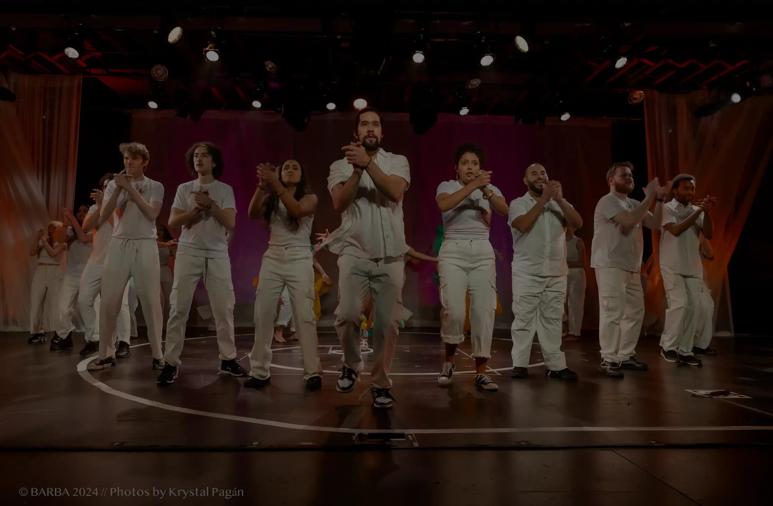 Baiana in white clapping BARBA SHOW credit Krystal Pagán.webp