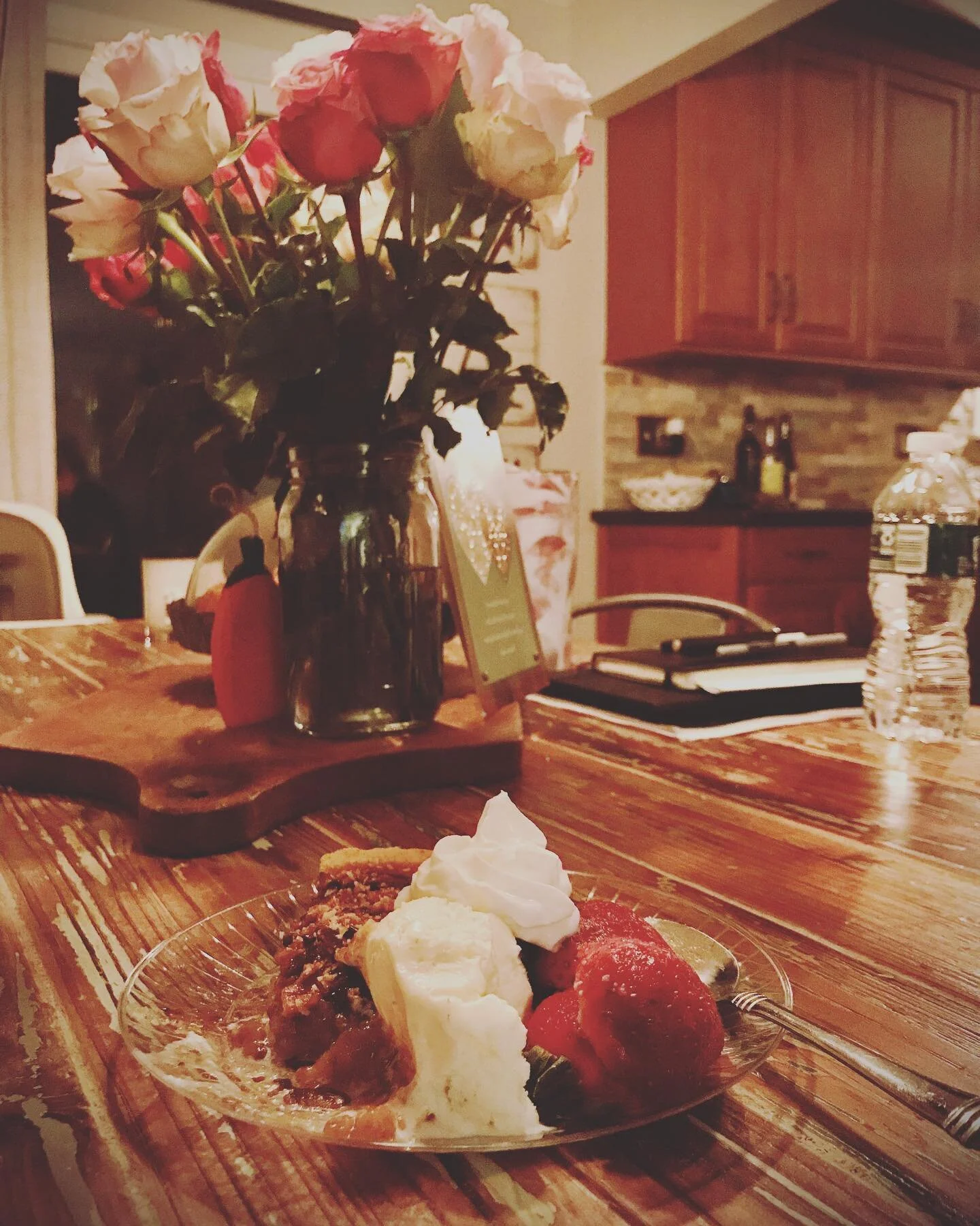 Curbside dessert from our favorite restaurant is the perfect way to end our 4th anniversary day... maybe next year we will be able to eat there?  Happy anniversary to my beautiful wife!  I love you! @the_charman #pinthenameoflove