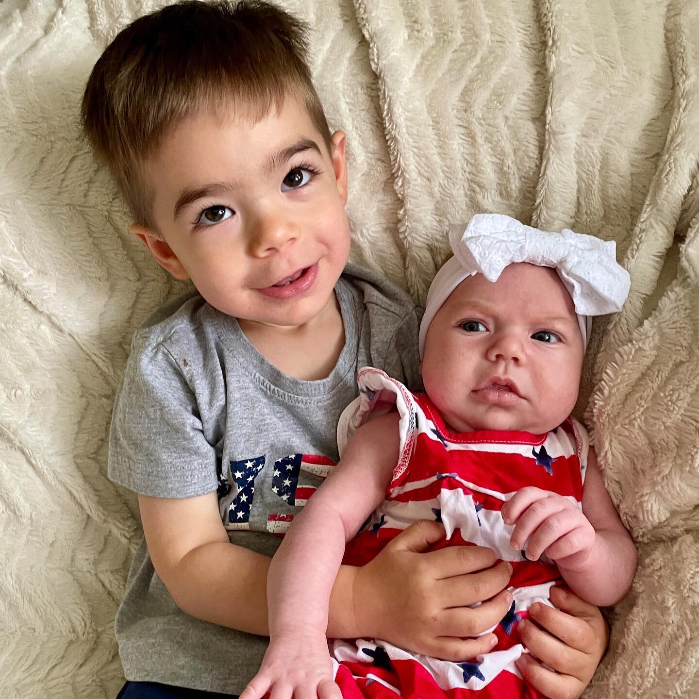 Happy First (and third) 4th of July! 🥰🥰 Love, Adalyn and Jacob!