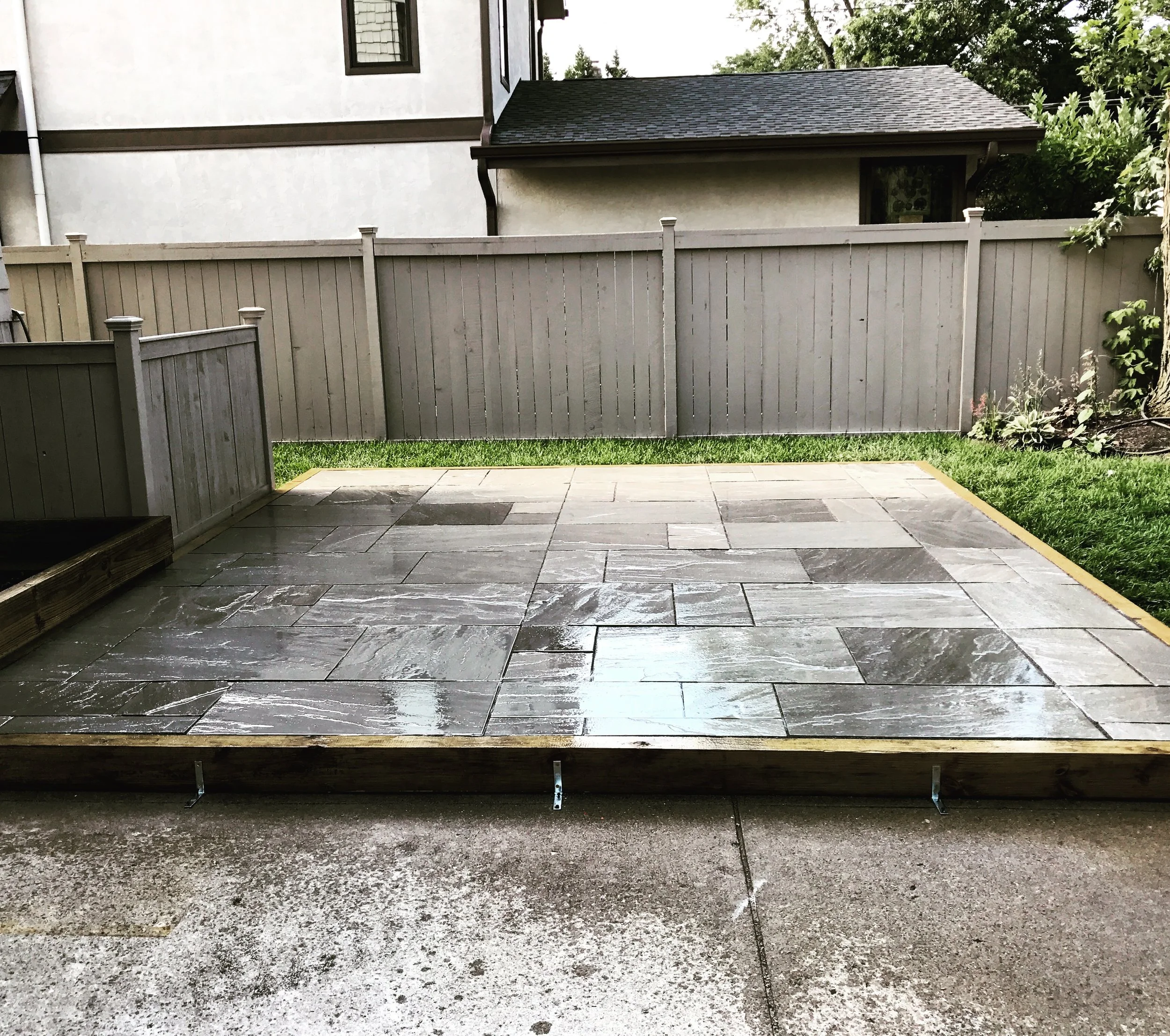 Formal Cut Bluestone Patio