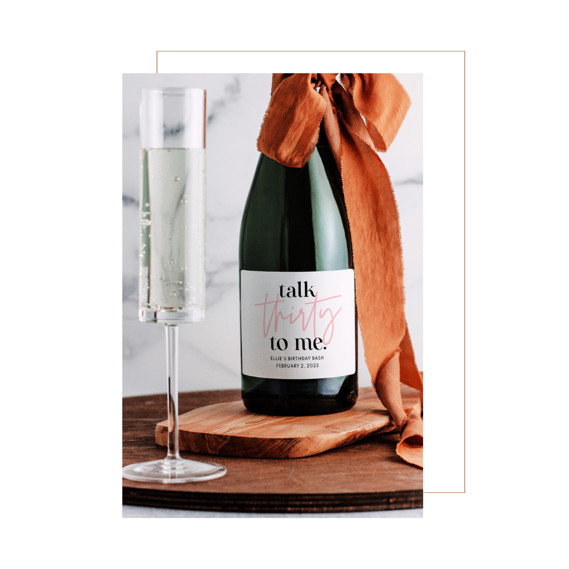 Custom Champagne Labels wedding Birthday New Home 