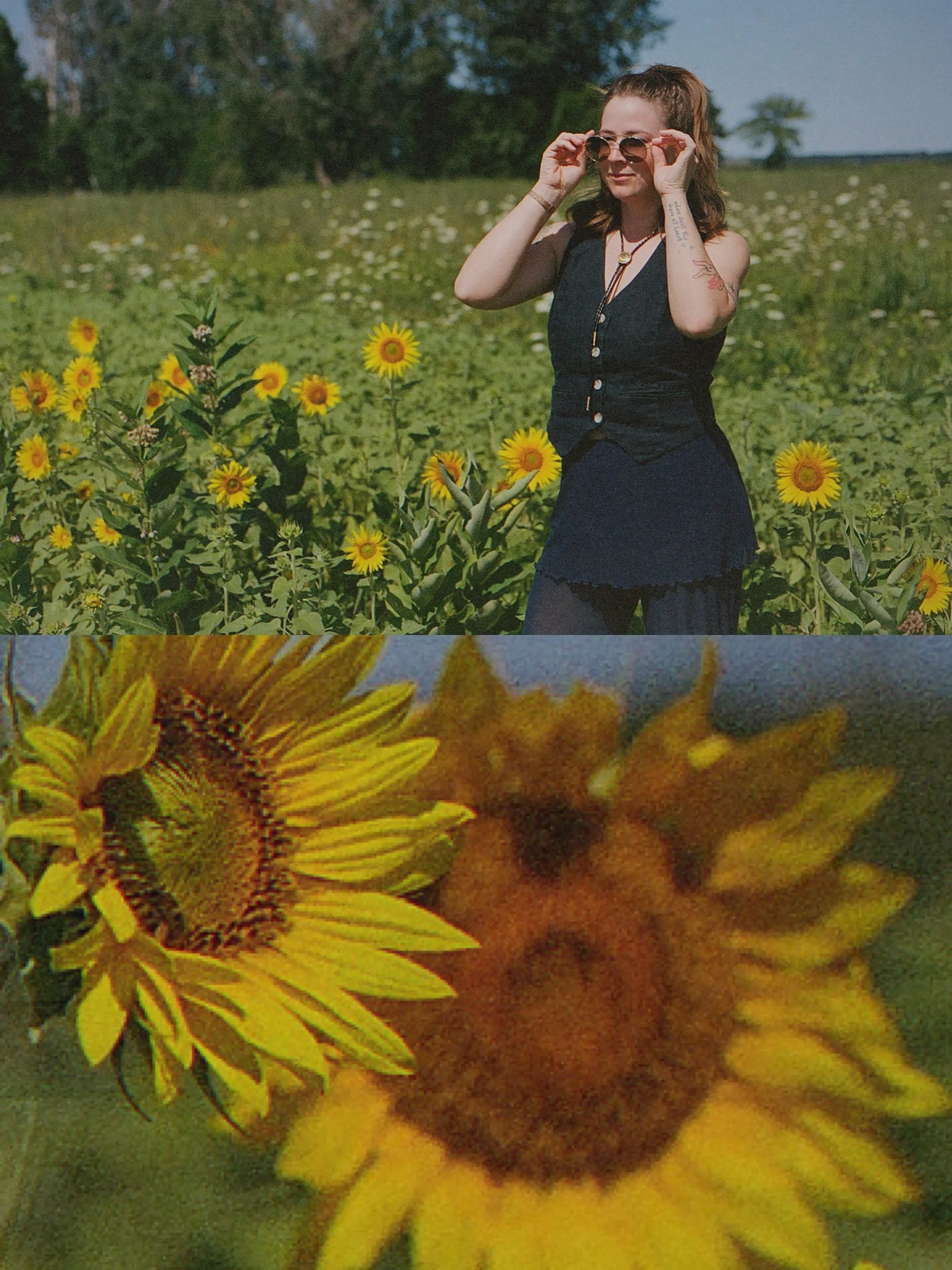 Roadside sunflowers and the University of Michigan the combo you didn&rsquo;t know you needed. We had the best time road tripping beautiful Michigan seeing her hometown and of course shooting some film. Double exposures apparently my new thing.